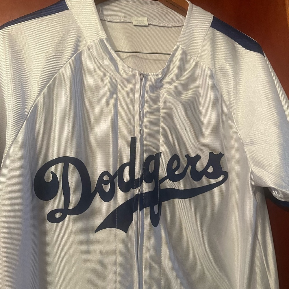 Vintage Dodgers Jersey #42 Jackie Robinson Zip Up BOA Jersey - Picture 6 of 13